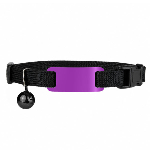 Personalized Reflective Cat Collar with Tag and Safety Buckle