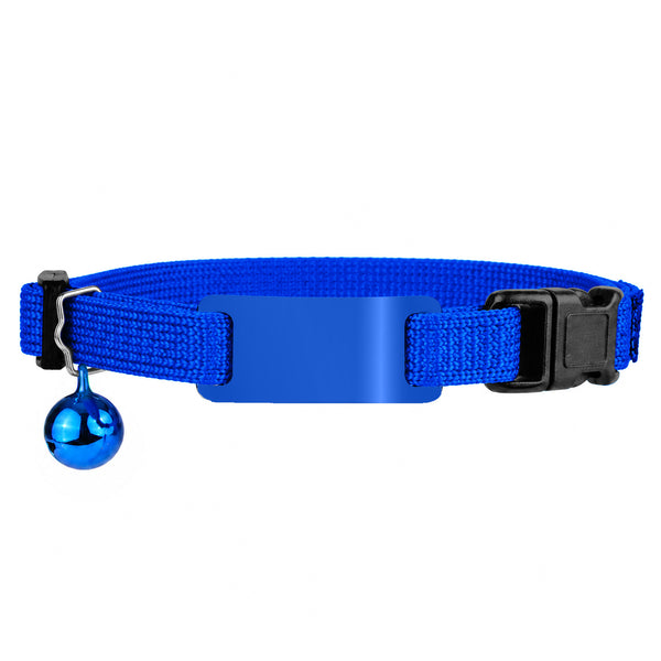 Personalized Reflective Cat Collar with Tag and Safety Buckle