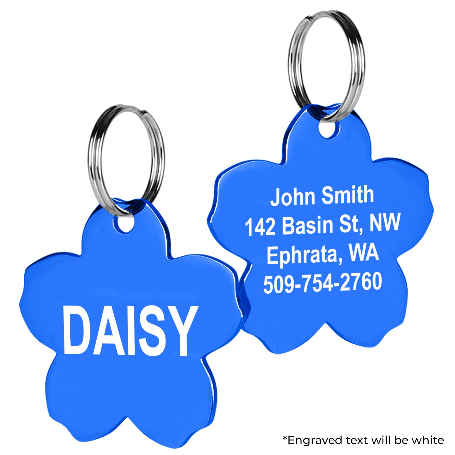 Flower Pet ID Tag