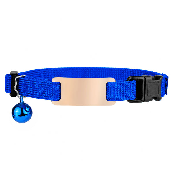 Personalized Reflective Cat Collar with Tag and Safety Buckle