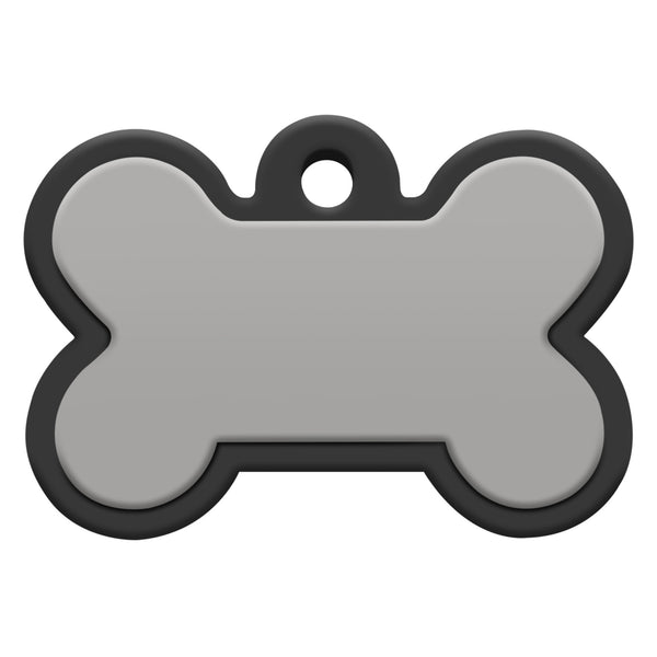 Bone Silent Silicone Dog ID Tag