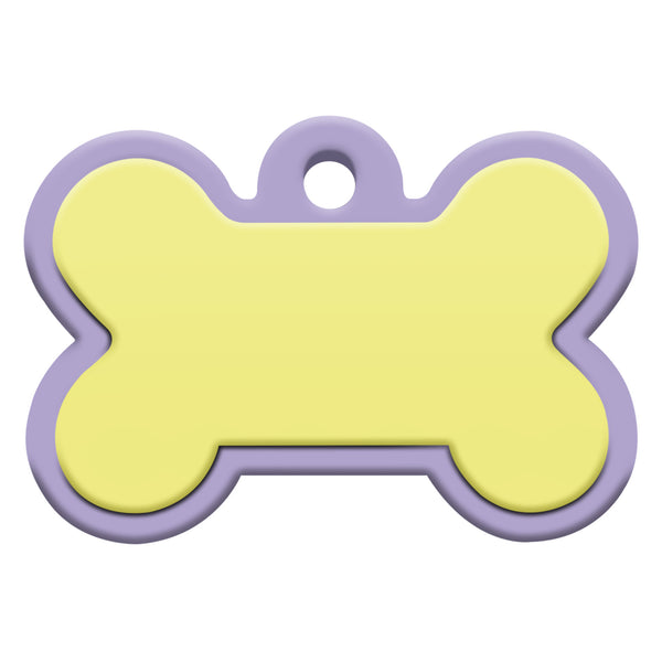 Bone Silent Silicone Dog ID Tag