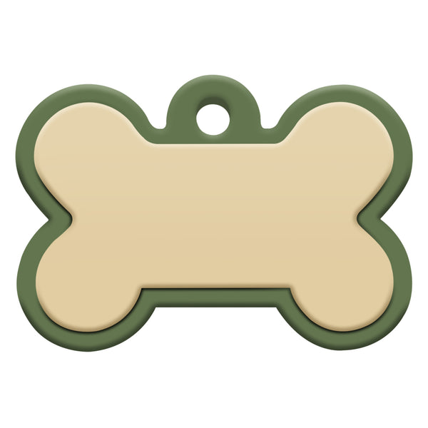 Bone Silent Silicone Dog ID Tag