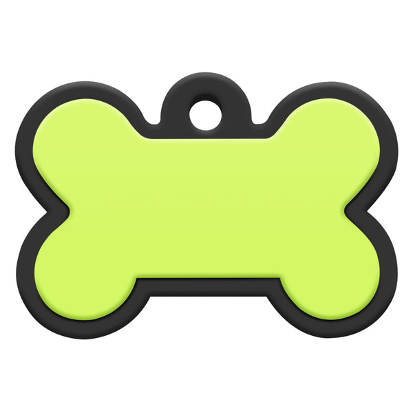 Bone Silent Silicone Dog ID Tag