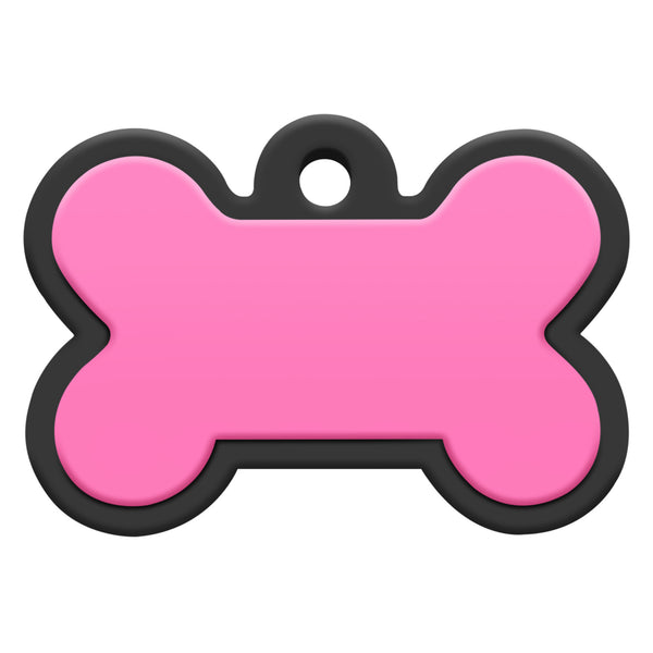 Bone Silent Silicone Dog ID Tag