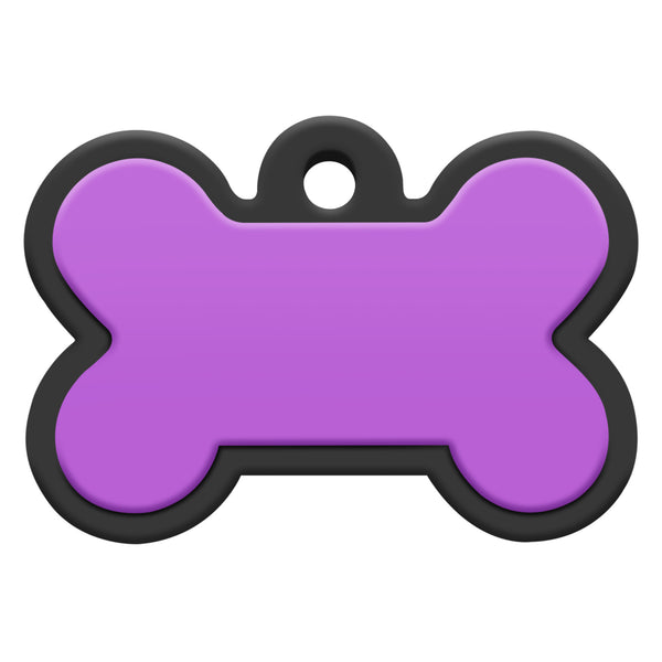 Bone Silent Silicone Dog ID Tag