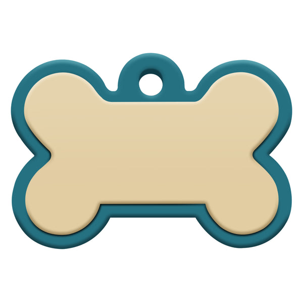 Bone Silent Silicone Dog ID Tag
