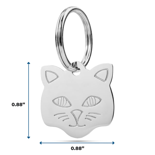 Cat Shaped Cat ID Tag
