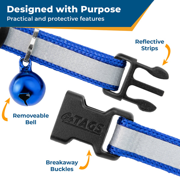Reflective Cat Collar with Breakaway Buckle