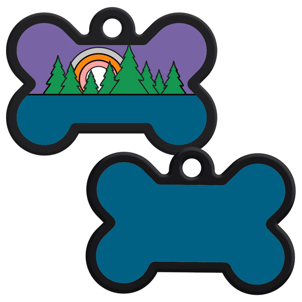 Bone Silent Silicone Dog ID Tag - 9 Designs
