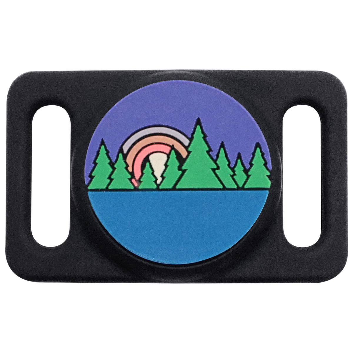 AirTag GPS Tracker Holder Silent Slide-On Pet ID Tag with Design
