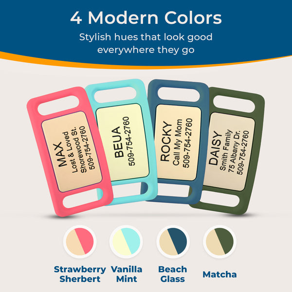 Silicone Slide-On Dog Tag Personalized Lifestyle Line