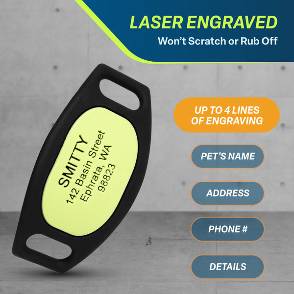 Silicone Slide-On Dog Tag Personalized Active Line