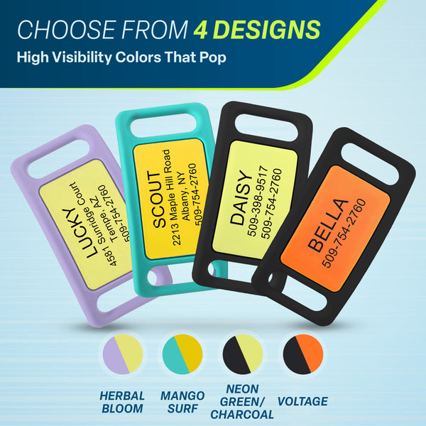 Silicone Slide-On Dog Tag Personalized Active Line