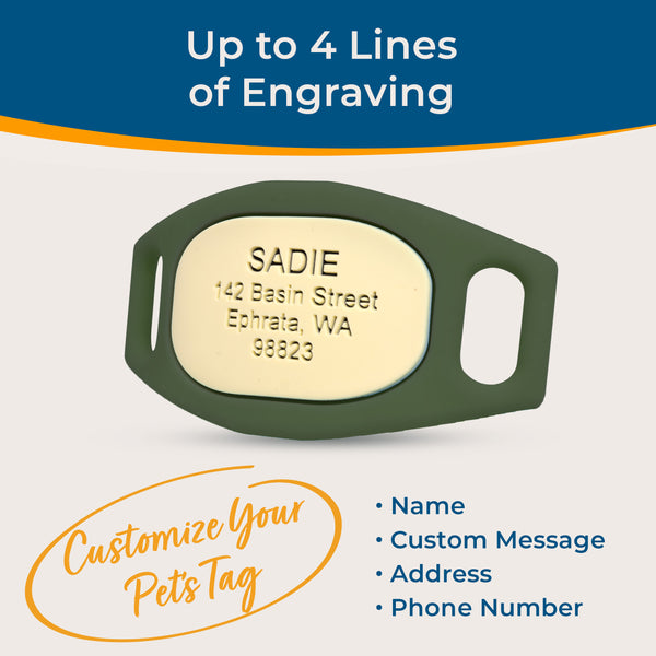 Silicone Slide-On Dog Tag Personalized Lifestyle Line