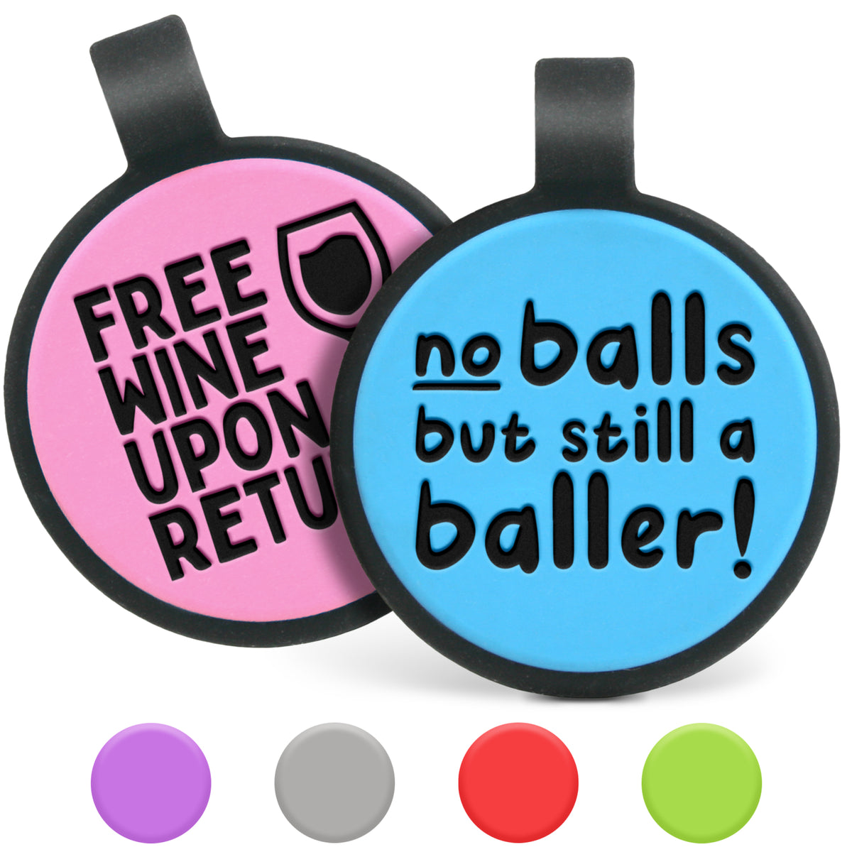 Silent Silicone Funny Dog ID Tag