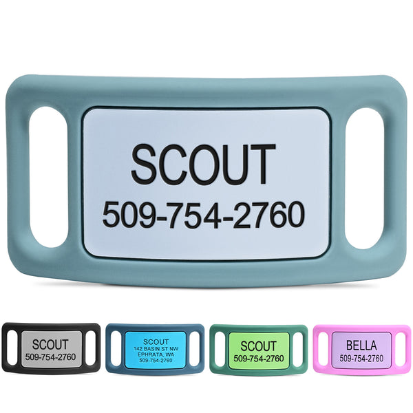 Silicone Slide-On Dog Tag Personalized