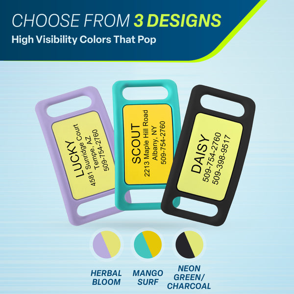 Silicone Slide-On Dog Tag Personalized Active Line