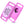 Load image into Gallery viewer, Close-up of pink Samsung Galaxy SmartTag2 GPS tracker holder with laser-engraved pet ID and SmartTag on white background
