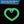 Load image into Gallery viewer, Heart Glow-in-the-Dark Pet Tag Silencer - fits Regular/Large Tag
