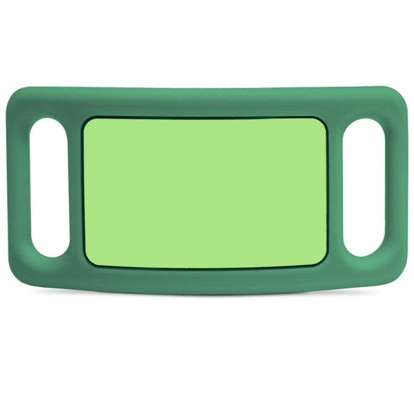 Silent Silicone Slide-On Pet ID Tag - Fits Most Collars