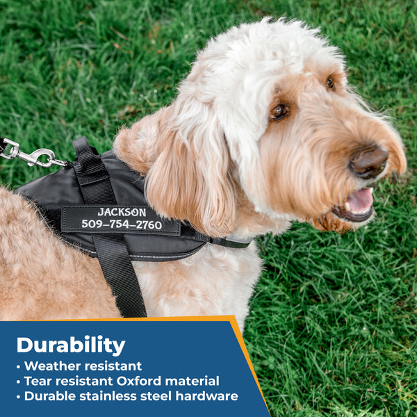 DogLine Reflective Guard Dog Patch – Extra Label Tag For Dog Harness, Service Dog Identification (N0224PatchP)