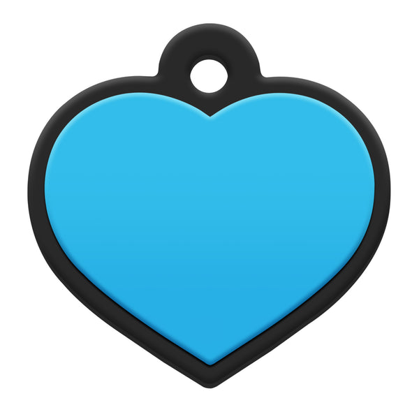 Heart Silent Silicone Pet ID Tag