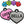 Load image into Gallery viewer, Front view of Heart Silent Silicone Pet ID Tag showcasing a gray heart with BELLA engraving and colorful examples
