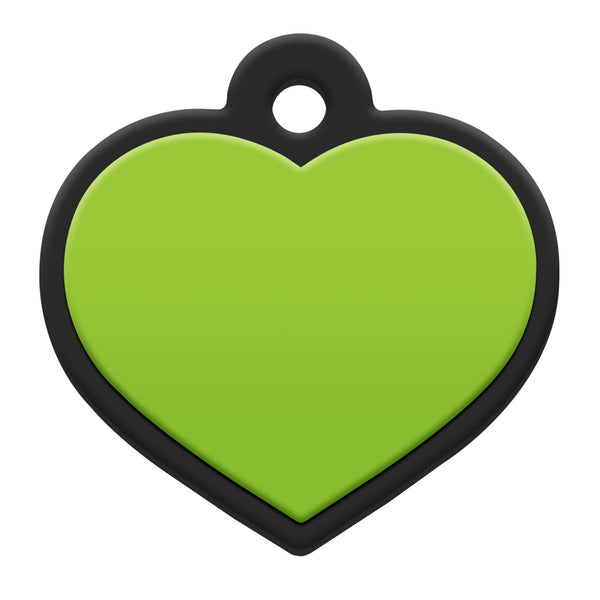 Heart Silent Silicone Pet ID Tag