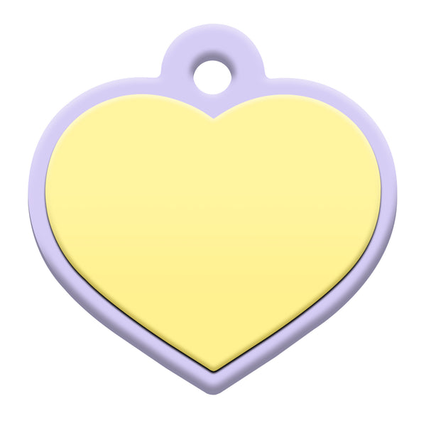Heart Silent Silicone Pet ID Tag