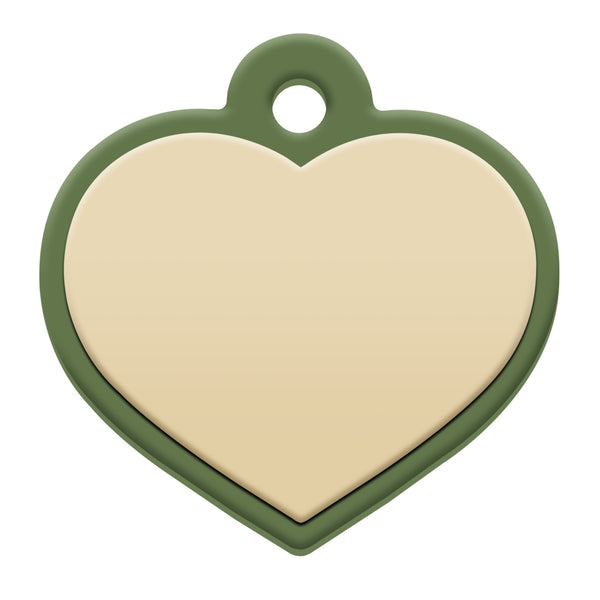 Heart Silent Silicone Pet ID Tag