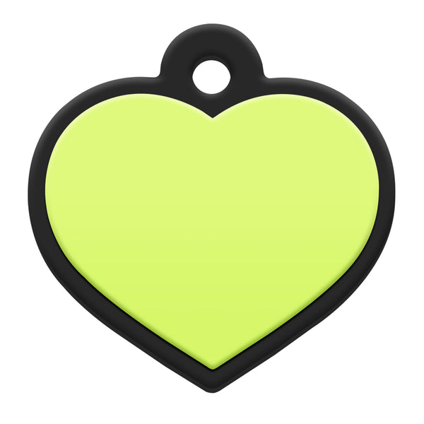 Heart Silent Silicone Pet ID Tag