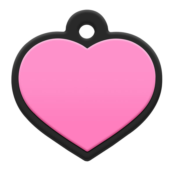 Heart Silent Silicone Pet ID Tag