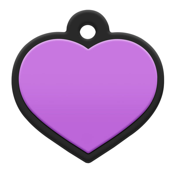 Heart Silent Silicone Pet ID Tag