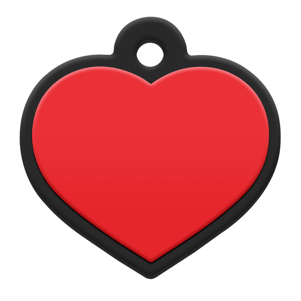 Heart Silent Silicone Pet ID Tag