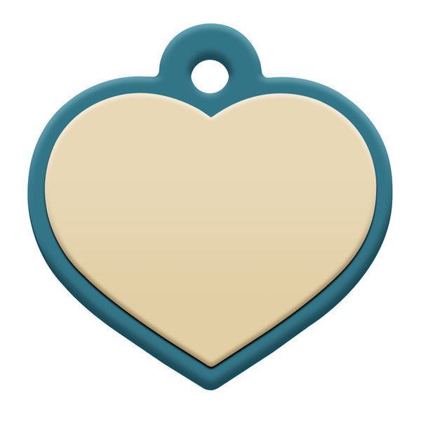 Heart Silent Silicone Pet ID Tag