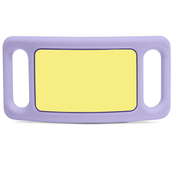 Silent Silicone Slide-On Pet ID Tag - Fits Most Collars