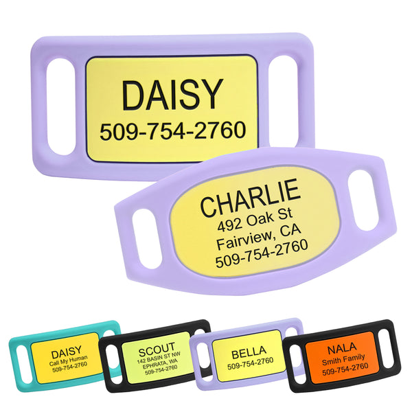 Silicone Slide-On Dog Tag Personalized Active Line