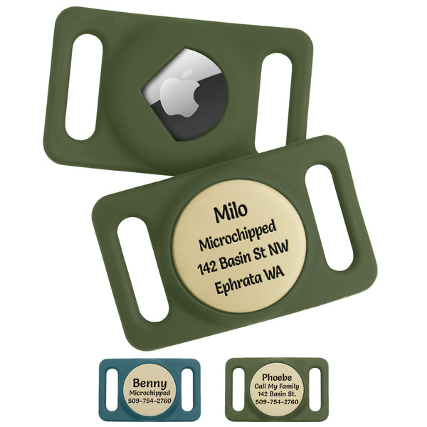 AirTag Dog Collar Holder Personalized, Lifestyle