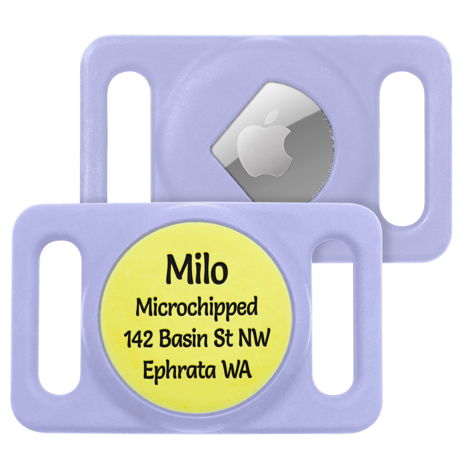 AirTag GPS Tracker Holder Silent Slide-On Pet ID Tag