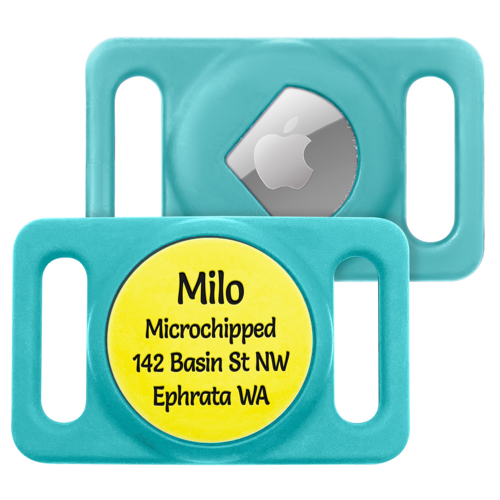 AirTag GPS Tracker Holder Silent Slide-On Pet ID Tag