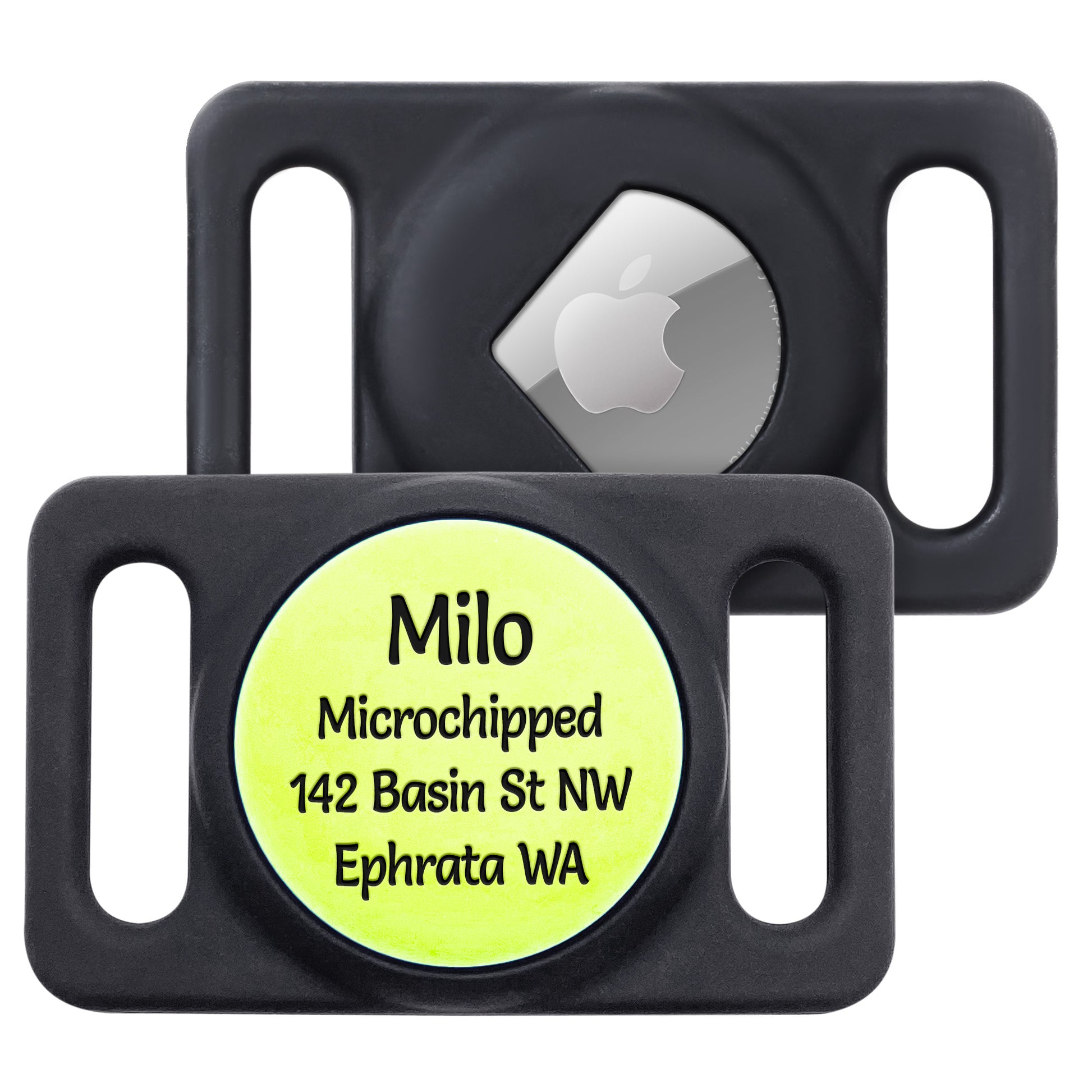 AirTag GPS Tracker Holder Silent Slide-On Pet ID Tag