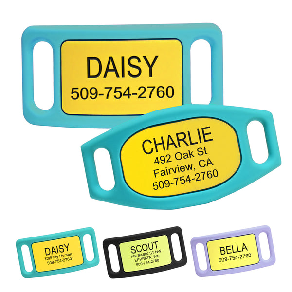 Silicone Slide-On Dog Tag Personalized Active Line