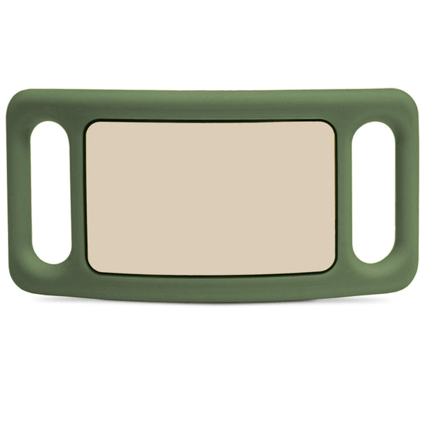 Silent Silicone Slide-On Pet ID Tag - Fits Most Collars