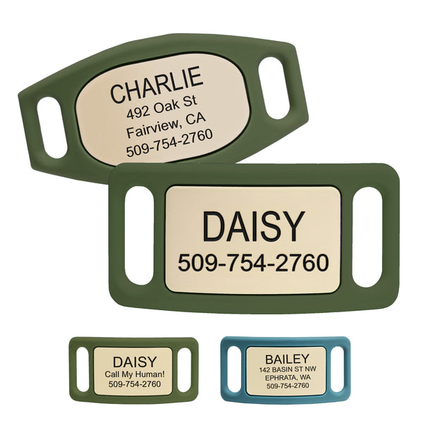 Silicone Slide-On Dog Tag Personalized Lifestyle Line