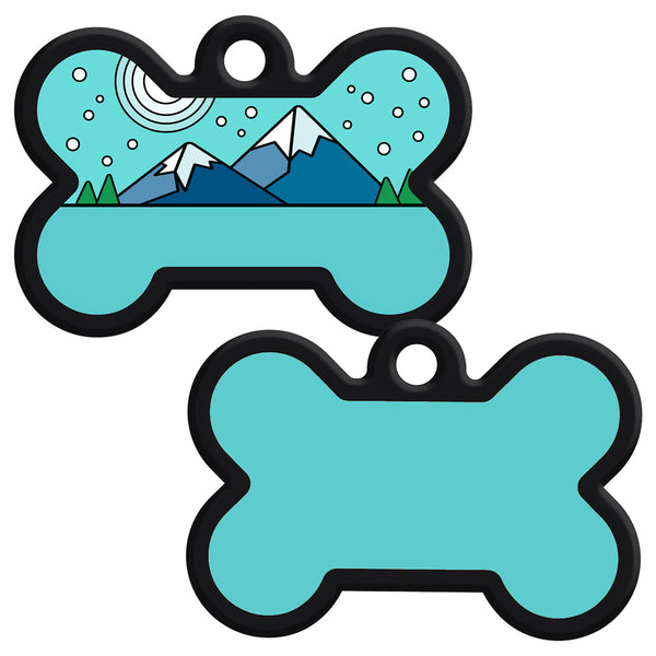 Bone Silent Silicone Dog ID Tag - 9 Designs