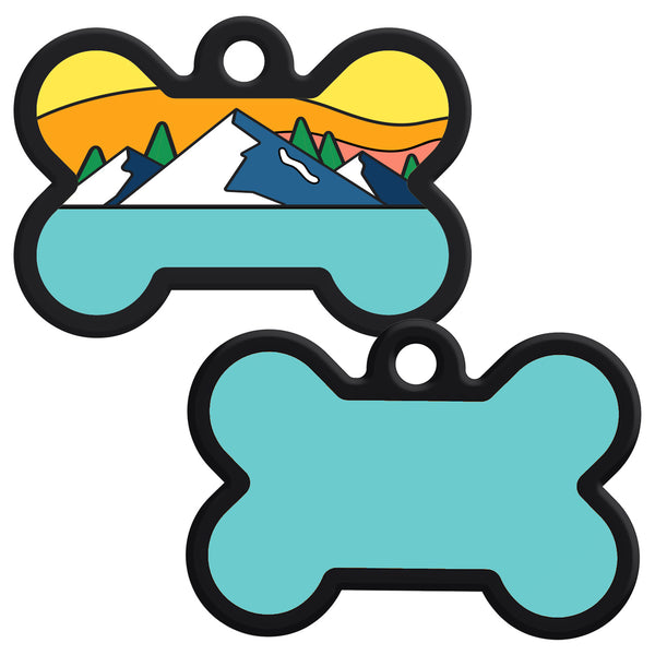 Bone Silent Silicone Dog ID Tag - 9 Designs