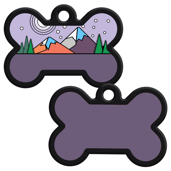Bone Silent Silicone Dog ID Tag - 9 Designs