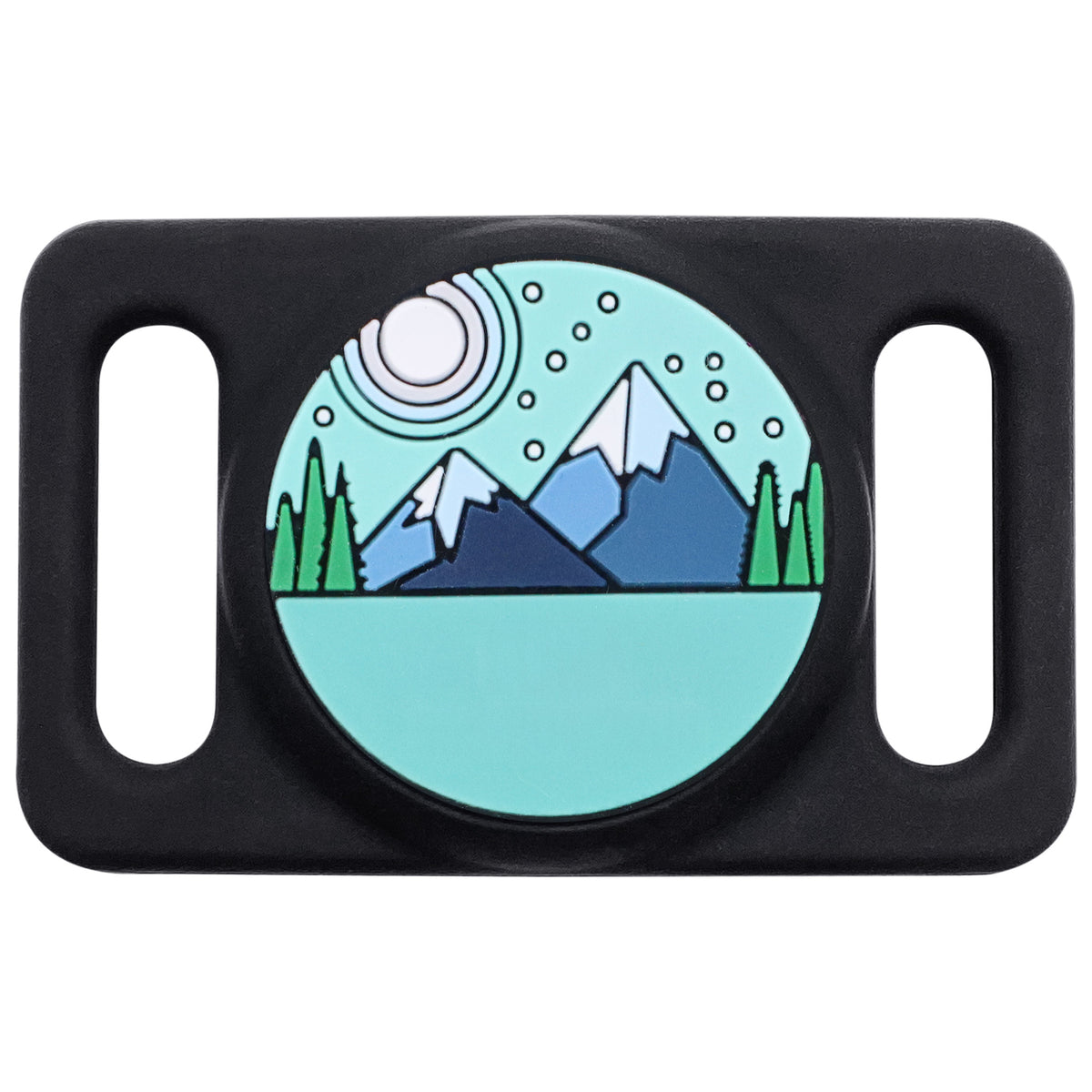 AirTag GPS Tracker Holder Silent Slide-On Pet ID Tag with Design