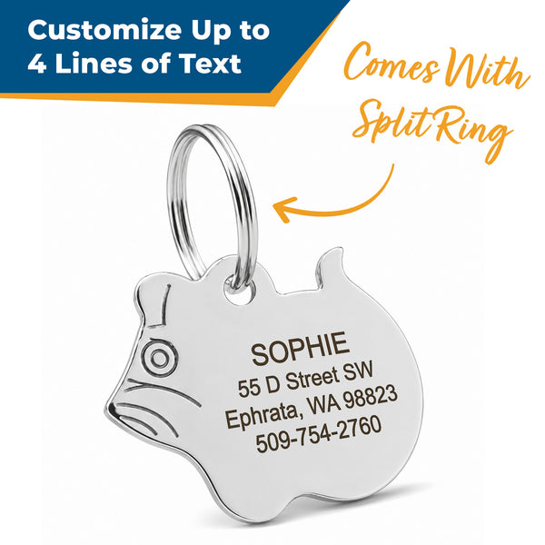 Mouse Shaped Cat ID Tag